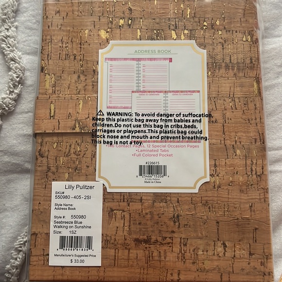 NWT Lilly Pulitzer address book - Picture 6 of 6